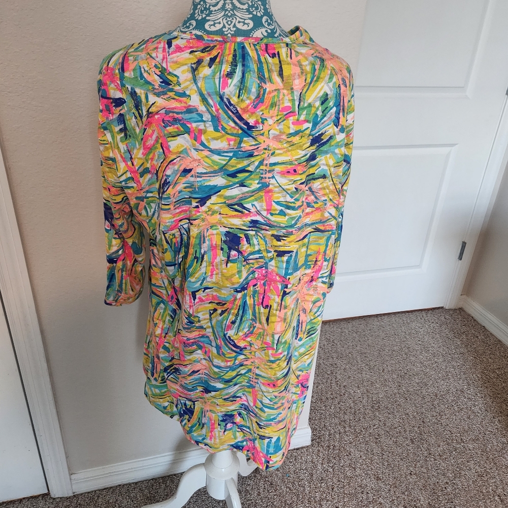 Colorful Button-Up Tunic - Picture 4 of 12